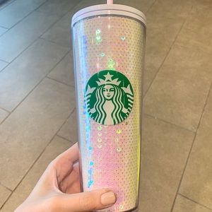 Starbucks Holiday 2020 Pink Sequin Venti Tumbler
